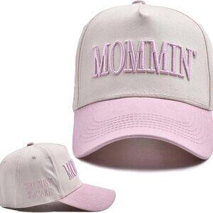 Mommin Trucker Hat Women Men Vintage Embroidered Baseball Cap Adjustable